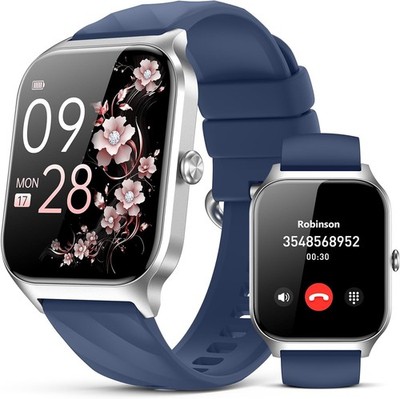 Smart Watch 1.83'' HD Bluetooth Call Fitness Tracker IP68 Waterproof Sleep Monit