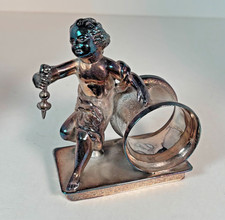 REED. & BARTON FIGURAL CHILD WITH SCEPTER NAPKIN RING #1285  - FOR CHARITY