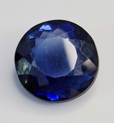 Natural Blue Sapphire Round Cut 17-19 Carat Loose EGL Certified Gemstone SP091