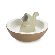 Balvi Hungry Squirrel 2-in-1 Ceramic Snack Bowl with Nut Olive Compartment
