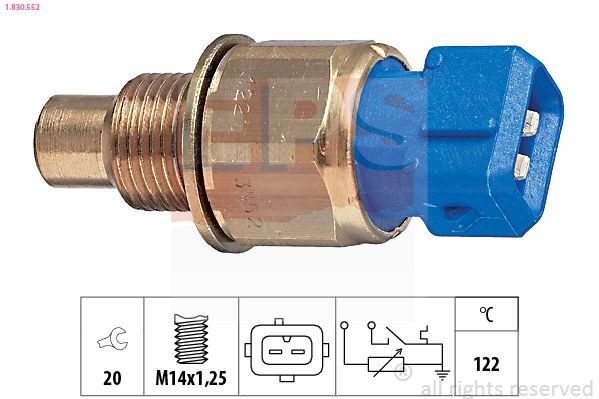 EPS 1.830.552 Sensor, KüHlmitteltemperatur FüR CitroËN Passend FüR Fiat-image