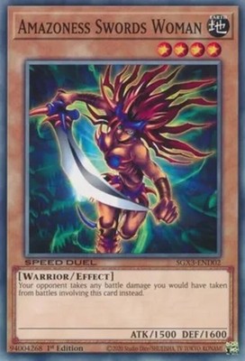 Yugioh! Amazoness Swords Woman - SGX3-END02 - Common - 1st Edition Near Mint, En