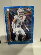 Ashtyn Davis 2025 Topps Chrome Blue Refractor #194 Miami Dolphins NFL Football