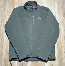 The North Face Apex Softshell Green Full Zip Jacket - Men Size Large