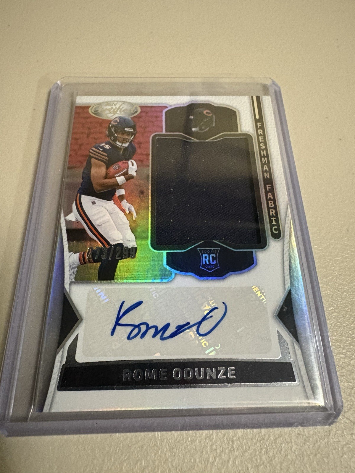 2024 Panini Certified - Freshman Fabric Signatures Rome Odunze FMS-ROE /299 RPA