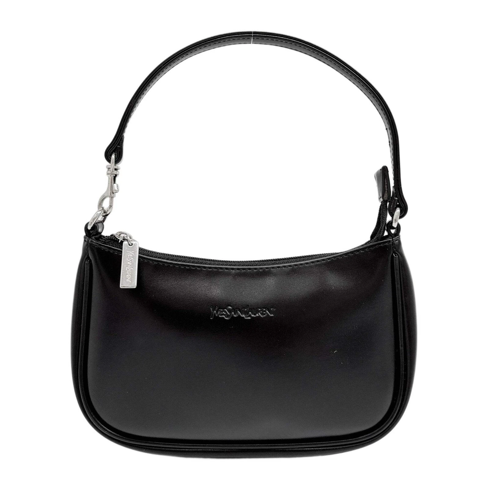 Saint Laurent — SAINT LAURENT Black Leather Hand Bag