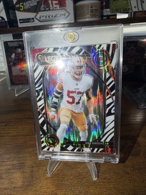 2024 Panini Select Dre Greenlaw Club Level Zebra Prizm Shock Case Hit