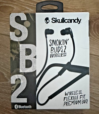Skullcandy Smokin Buds 2 Wireless Earbuds Black Chrome S2PGHW-174 NIB