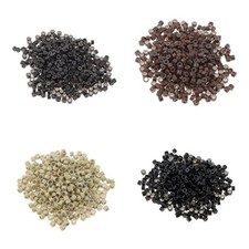 500pcs 3mm Silicone Lined Micro Rings Links Beads for I Bonded Tipped Hair