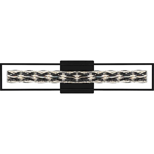 Quoizel Dazzle LED 33" Bath Light, Matte Black/Clear Crystal Glass - PCDZ8533MBK - Picture 1 of 1