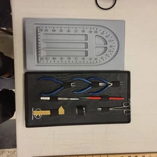 Beading Tool Kit Jewelry Making Pliers Scissors Awl Bead Board Set 8 Piece