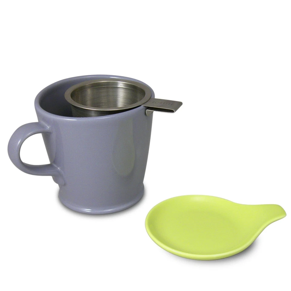FORLIFE Hook Handle Tea Infuser and Dish Set, Lime - Image 2 of 3