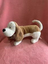 Fred Basset Plush Dog With Collar 30cm cuddly soft Alex Graham Classic toys VGC