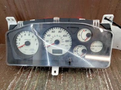 #ad 2002 2004 Mitsubishi LANCER Speedometer Cluster 4 Cylinder MPH White Face OEM $172.52