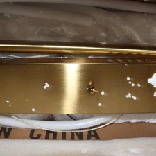 1-Light Modern Linear Island Integrated LED Pendant Light Gold 60-Watt