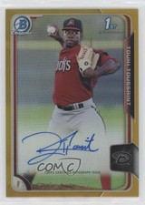2015 Bowman Chrome Prospects Gold Refractor /50 Touki Toussaint Auto 7rd