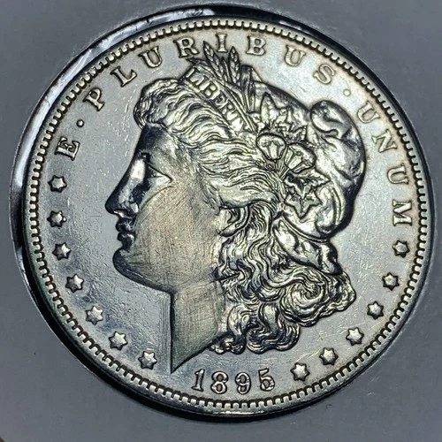 1895-O Morgan Silver Dollar $1 About Uncirculated Details Clean~ Rare Date in AU