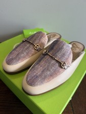 Sam Edelman Linnie Golden Multi/Summer Sand Slip On Rounded Toe Fashion Mules