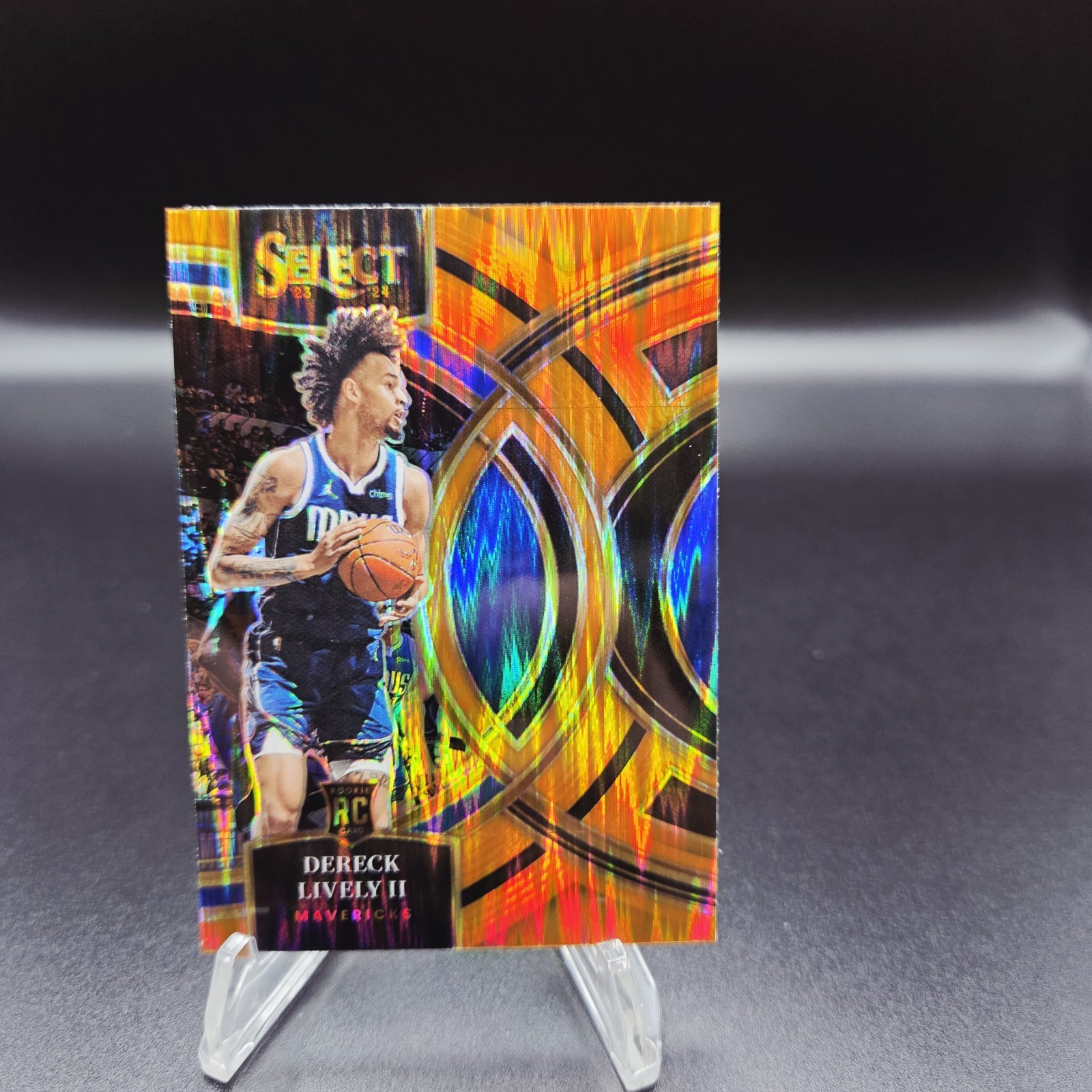2023-24 Select Dereck Lively II RC #111 Orange Flash Prizm Premier Mavericks