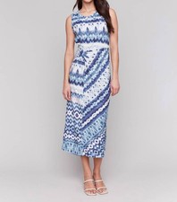 Charlie B Sleeveless Round Neck With Faux Knot Dress Size L