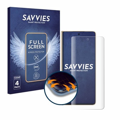 4x Full-Screen Schutz Folie für Honor Magic V5 3D Curved Edge Display