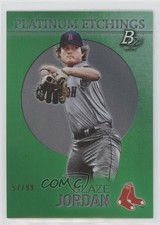 2021 Bowman Platinum Etchings Green 57/99 Blaze Jordan #PET-12 uk2