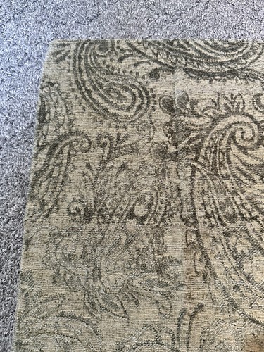 Kravet Fabric Sample 12.5” x 17” Paisley 25192-30 Chenille Green Teflon Crafts - Picture 19 of 20