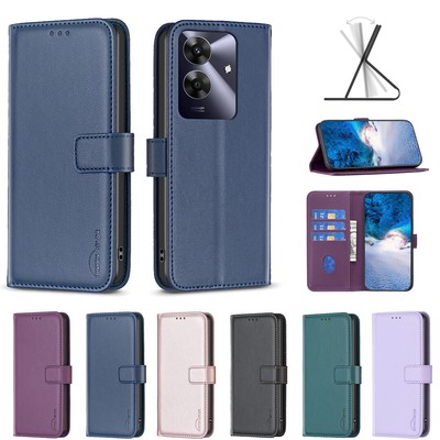 For Realme Note 60 4G, Luxury Business Cover Flip Leather Wallet Stand Soft Case