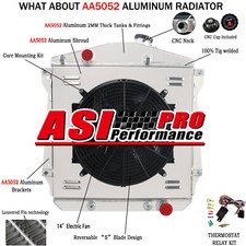 4-row Radiatorshroud Fan Fits 43-48 Chevy Fleetline Fleetmasterstylemaster V8