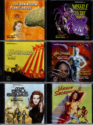 6 CLASSIC MONSTER/SCI-FI/ADVENTURE SOUNDTRACK CDS! SEALED (10 SCORES IN ALL!)
