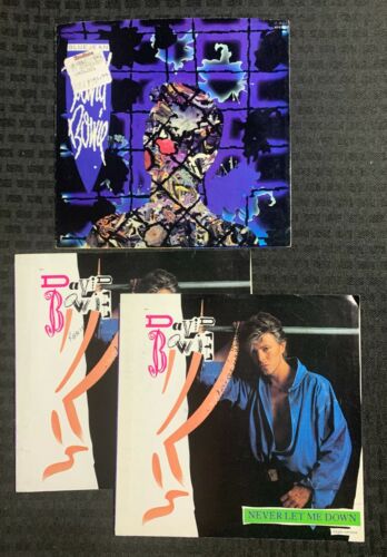DAVID BOWIE Blue Jean & Never Let Me Down 7" 45 VG+ 4.0 PICTURE SLEEVE ONLY - Afbeelding 1 van 2