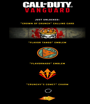 Call of Duty Vanguard / 2 Embleme + Charm + Calling Card Doritos Item Bundle DLC