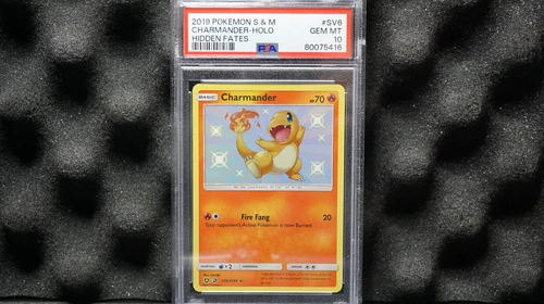 2019 Pokémon Hidden Fates #SV6 Charmander Holo PSA 10 Gem Mint Freshly Graded