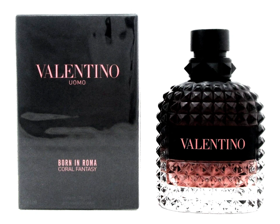 Valentino Uomo Born In Roma Coral Fantasy 3.4 oz. EDT Spray for Men New in Box - Image 1 of 4