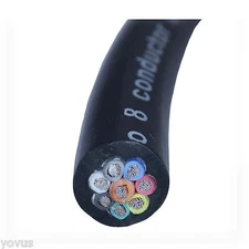 multi conductor 12 GAUGE AWG GA RAW PA DJ PRO AUDIO SPEAKER CABLE 8-WIRE CORD