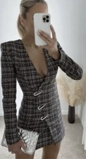 Zara Rhinestone Blazer Dress