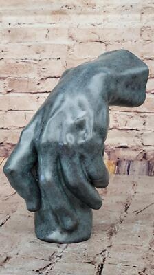 Bronze Detailed Hand Sculpture Statue Figure Anatomical Art by Milo 11'' x 10''