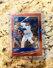 Javier Baez 2020 Panini Donruss Optic Baseball #115 Red Pandora Prizm /79 CUBS