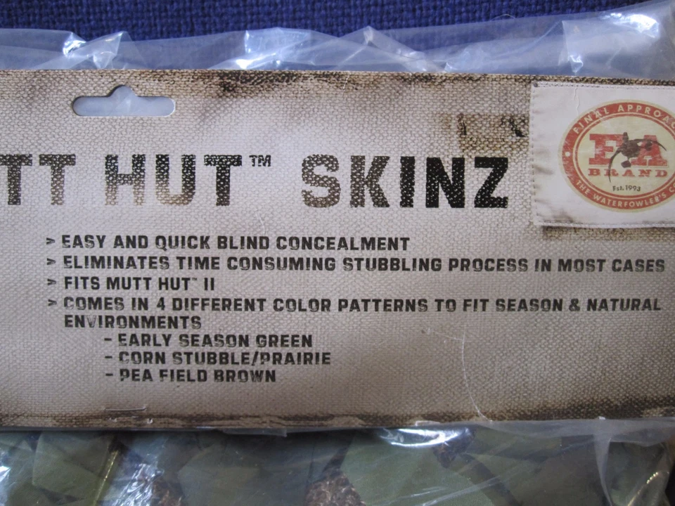 Final Approach Mutt Hut II Dog Blind Stubble Skinz- Green CAMO NETTING HUNTING  - Image 3 of 4