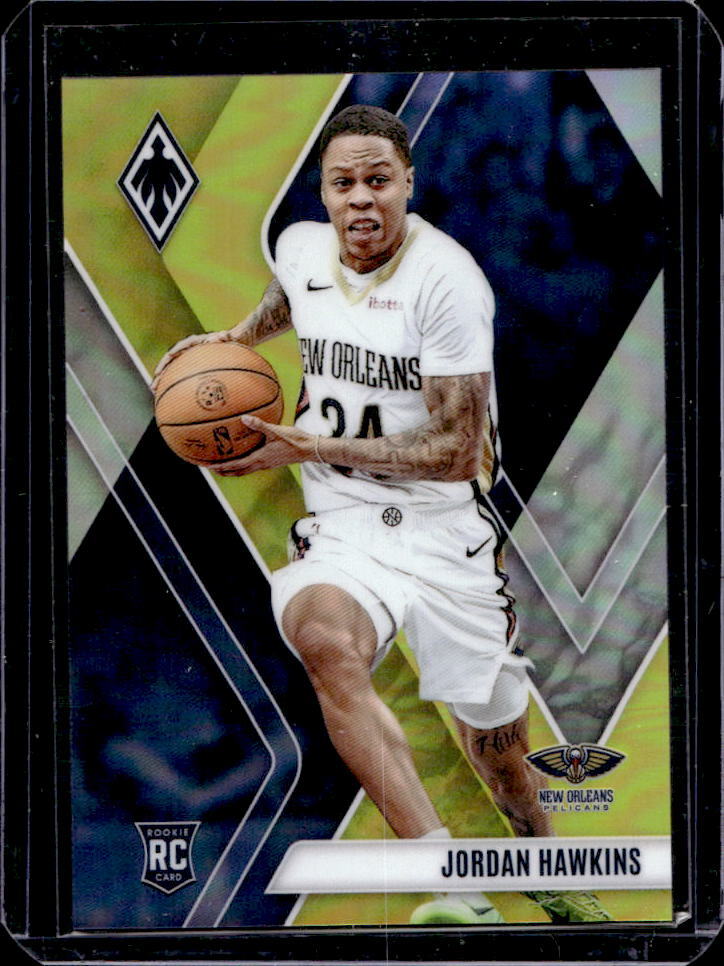 2023-24 Panini Phoenix Jordan Hawkins Yellow RC #14/49 #254 Pelicans