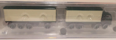 Brekina/Starline 1:87 - Fiat 690 Millepiedi Koffer-HZ - dunkelgrün/weiß - 58422