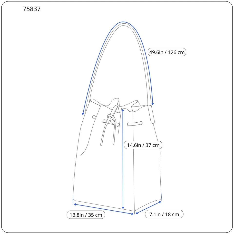 Camel Active Tasche Damen Einheitsgröße Umhängetasche Eimer Stil Kordelzug - Bild 3 von 4