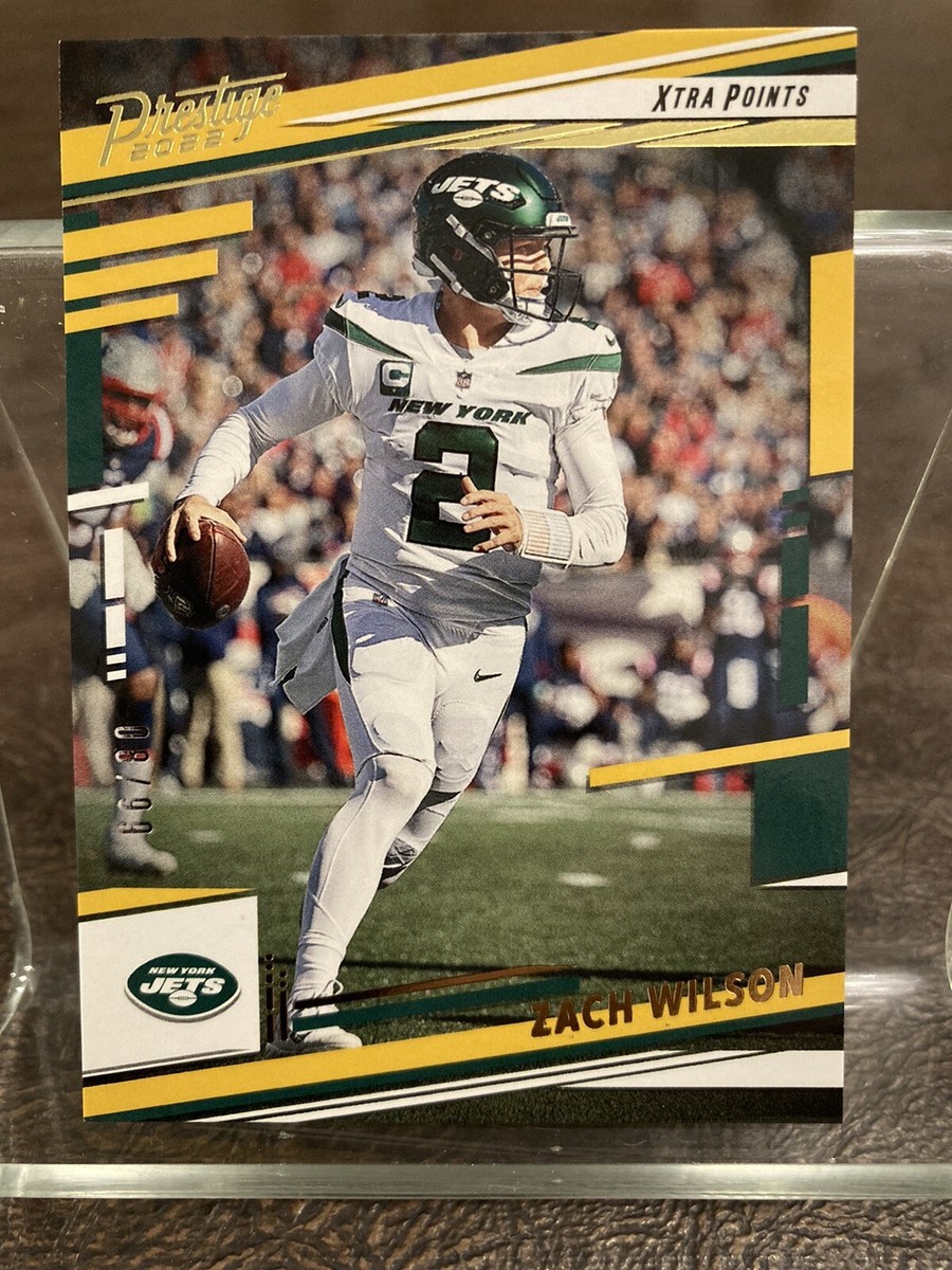 2022 Panini Prestige Zach Wilson Gold Xtra Points #/99 Jets