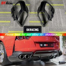 Carbon Fiber Rear Bumper Diffuser Exhaust Surround New Style For Ferrari 812