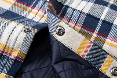 Para hombre Chaqueta Camisa a Cuadros de Franela Totalmente Acolchada Con Capucha Abrigo Informal de Invierno - Imagen 4 de 84