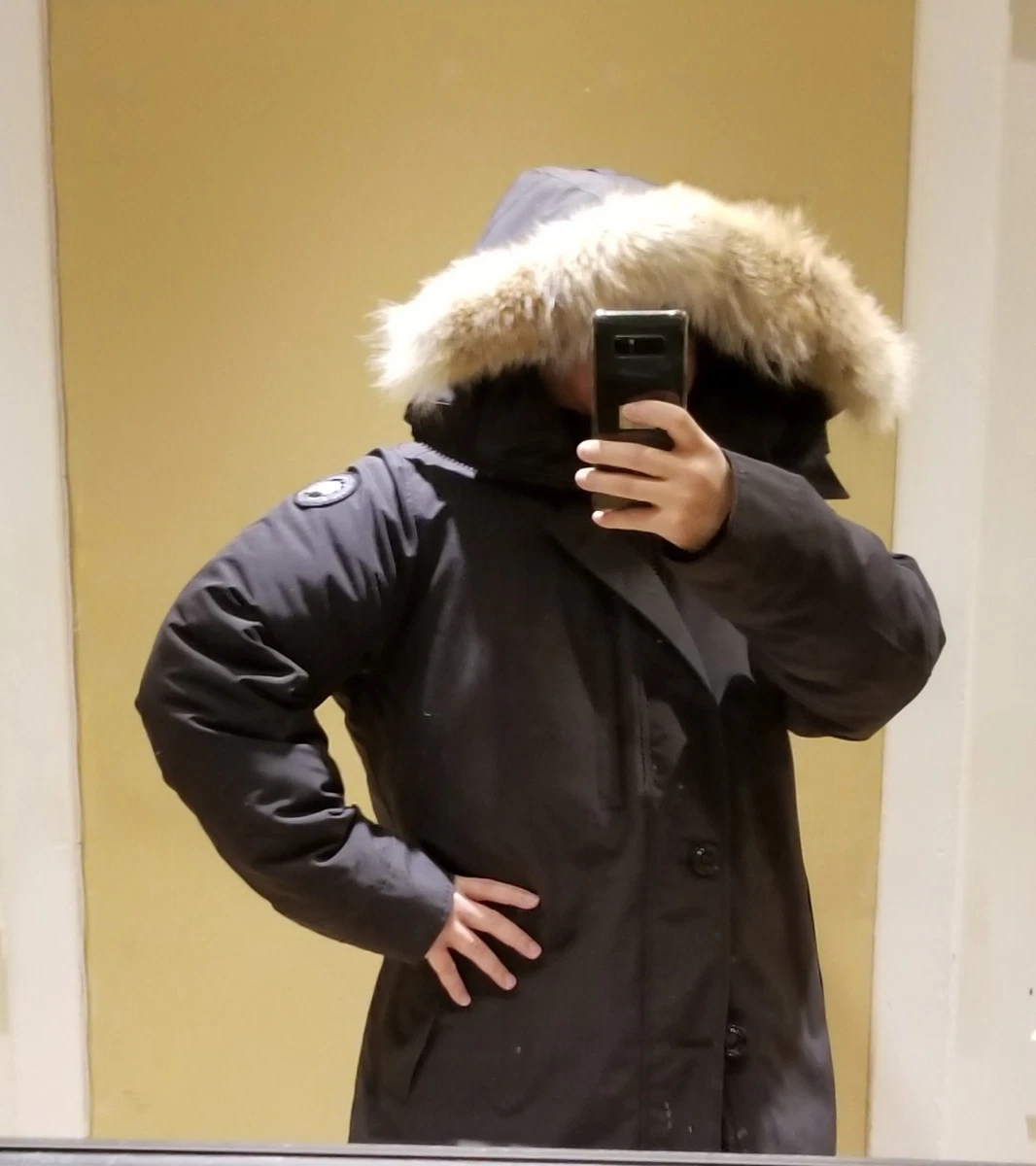 2022 BLACK LABEL EDITION HOLOGRAM BLACK CANADA GOOSE CHATEAU XXL PARKA JACKET