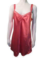 Morgan Taylor Intimates Womens Slip Dress Nightgown Sleep Lingerie Pink MEDIUM