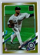 2021 Topps Update Aaron Fletcher Gold Foil #US326  Seattle Mariners Rookie