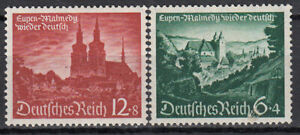 Alemania Imperio Correo 1940 Yvert 673/74 * Mh