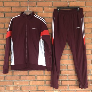 burgundy adidas set